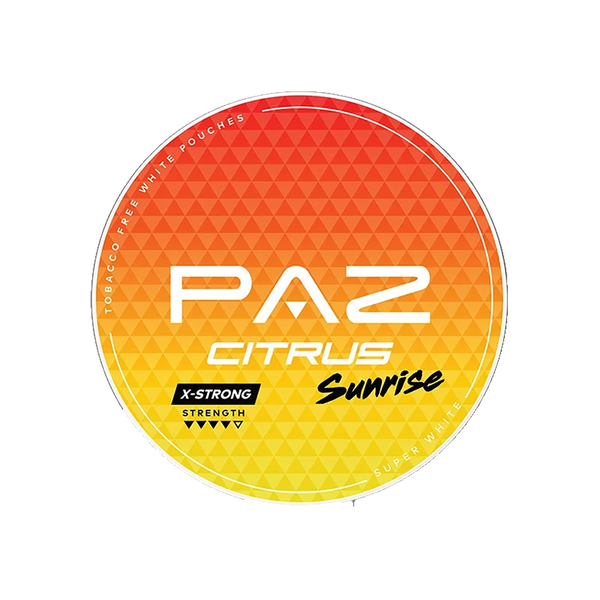 Paz Nicotine Pouche  - Citrus Sunrise X-Strong  - 10 mg/pouch