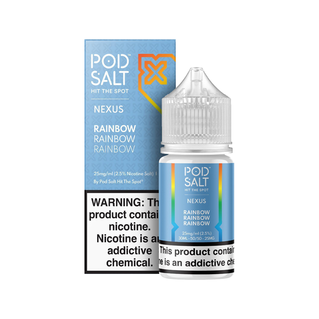 Pod Salt - Nexus Rainbow 30ML  Salt Nicotine  xvape.ma Maroc.