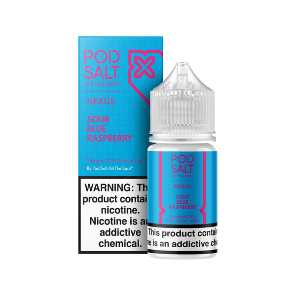 Pod Salt - Nexus Sour Blue Raspberry 30ML  Salt Nicotine  xvape.ma Maroc.