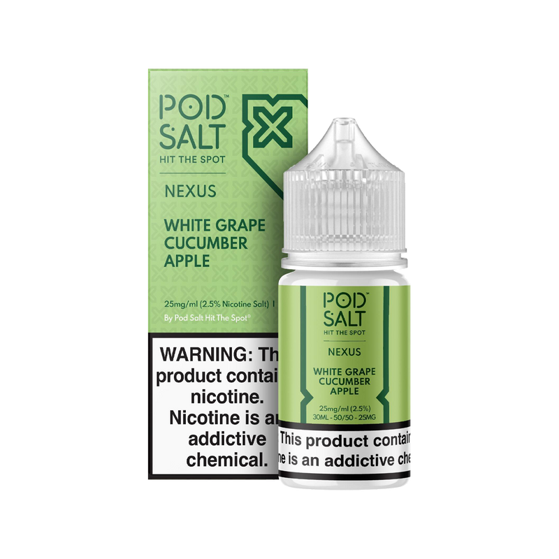 Pod Salt - Nexus White Grape Cucumber Apple 30ML  Salt Nicotine  xvape.ma Maroc.