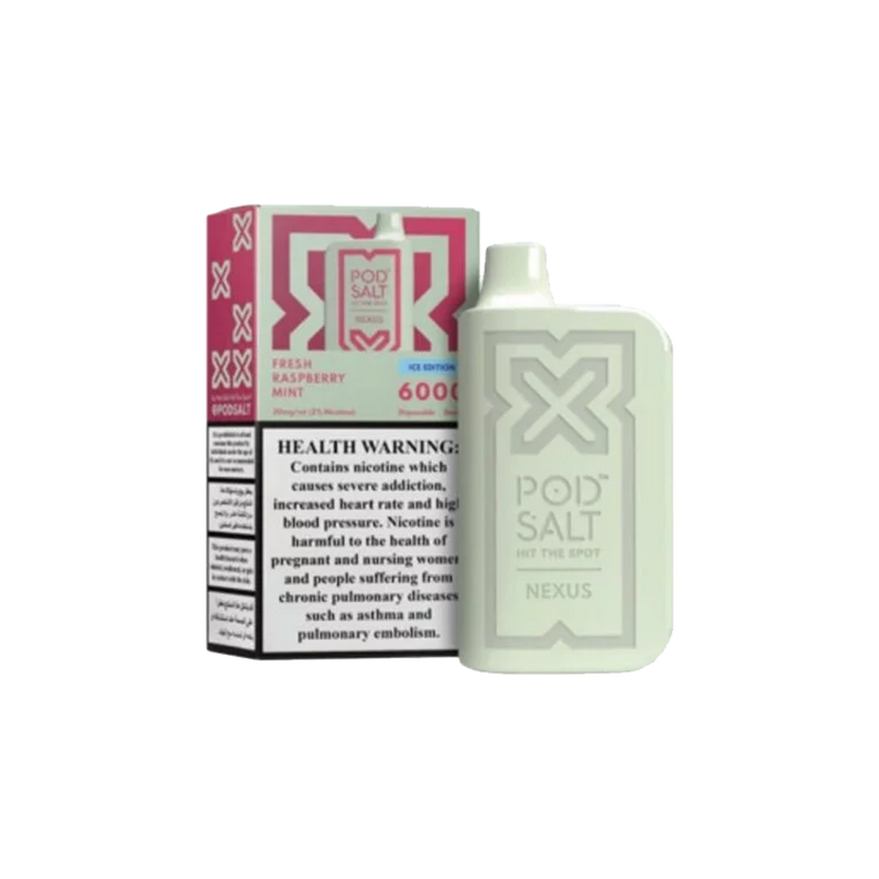 Pod Salt Nexus 6000 - Fresh Raspberry Mojito 5%