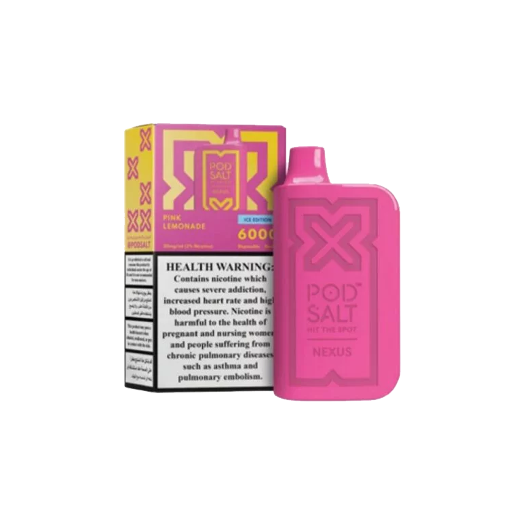 Pod Salt Nexus 6000 - Pink Lemonade 5%  Jetable  xvape.ma Maroc.