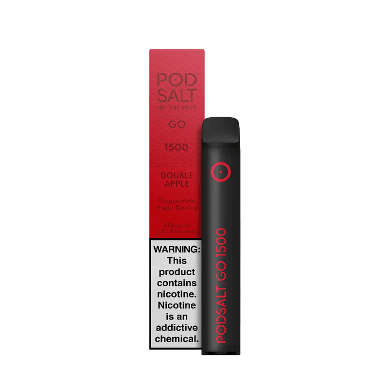 PodSalt 1500 PUFFS DOUBLE APPLE  Jetable  xvape.ma Maroc.