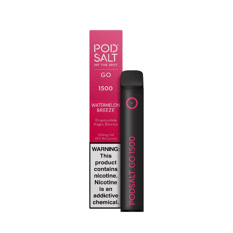 PodSalt 1500 PUFFS WATERMELON BREEZE  Jetable  xvape.ma Maroc.