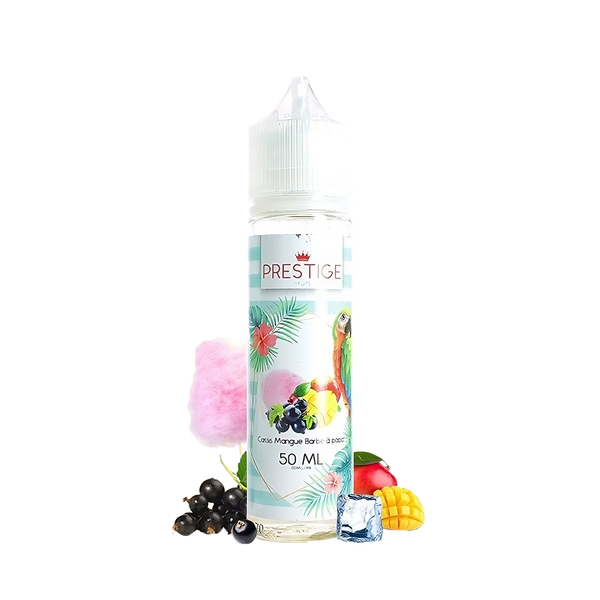Prestige Fruits Cassis Mangue Barbe à Papa 60ml  E-liquide premium  xvape.ma Maroc.