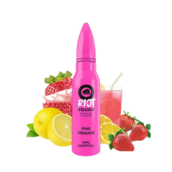 Riot Squad Pink Grenade 60ml  E-liquide premium  xvape.ma Maroc.