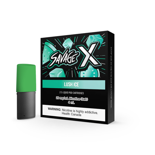 SAVAGE X Pod - Lush Ice  Cartouches Pré-Remplies  xvape.ma Maroc.