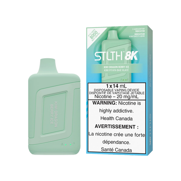 STLTH 8K - Kiwi Dragon Berry Ice - 5%  Jetable  xvape.ma Maroc.