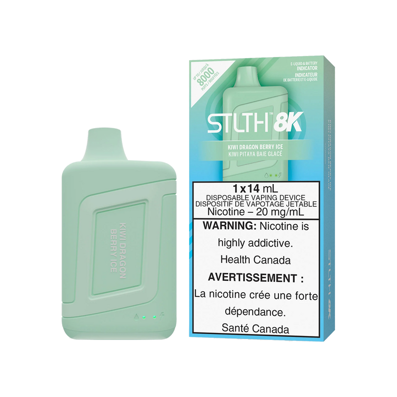 STLTH 8K - Kiwi Dragon Berry Ice - 5%  Jetable  xvape.ma Maroc.