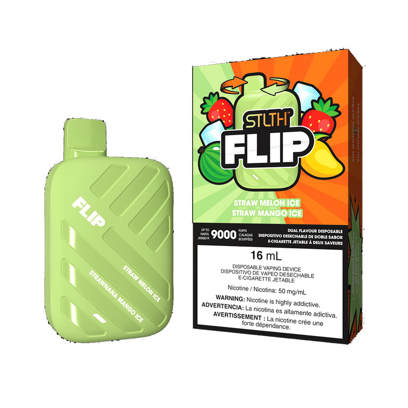 STLTH Flip 9K - Straw Melon Ice and Straw Mango Ice - 5%