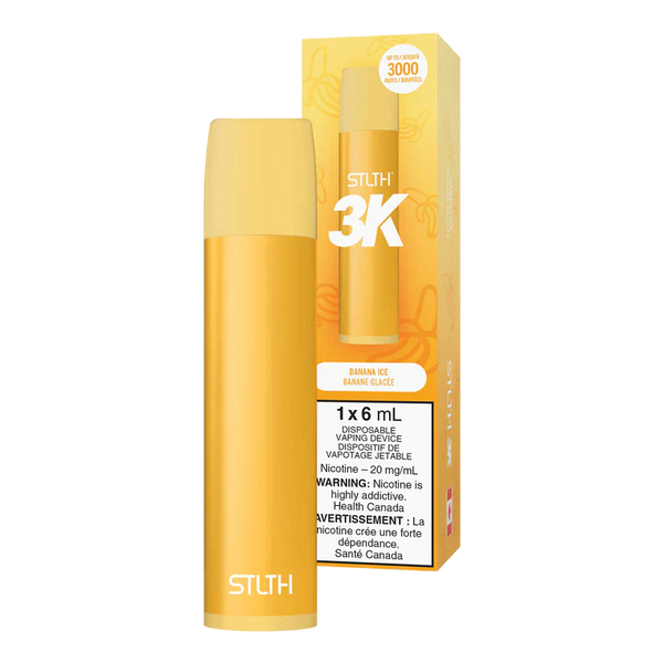 STLTH 3K - Banana Ice 2% / 5%  Jetable  xvape.ma Maroc.