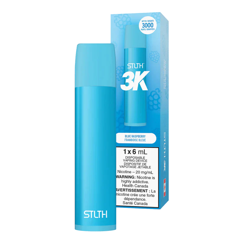 STLTH 3K - Blue Raspberry 2% / 5%  Jetable  xvape.ma Maroc.