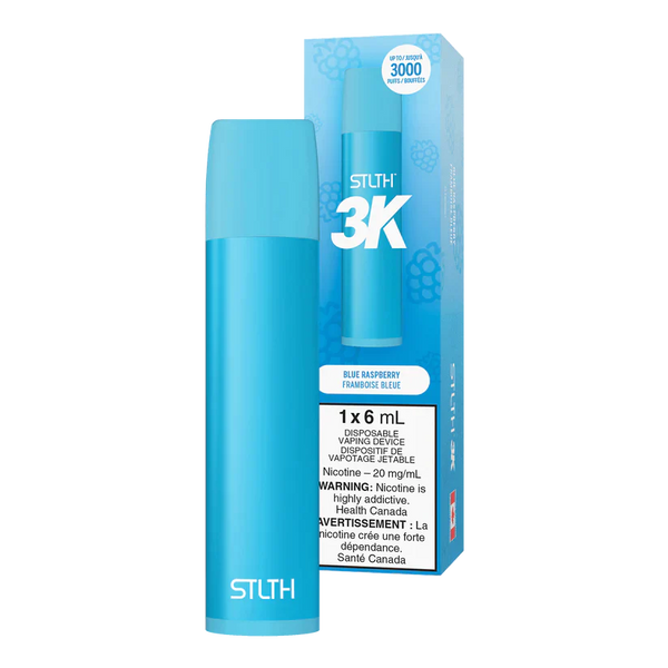 STLTH 3K - Blue Raspberry 2% / 5%  Jetable  xvape.ma Maroc.