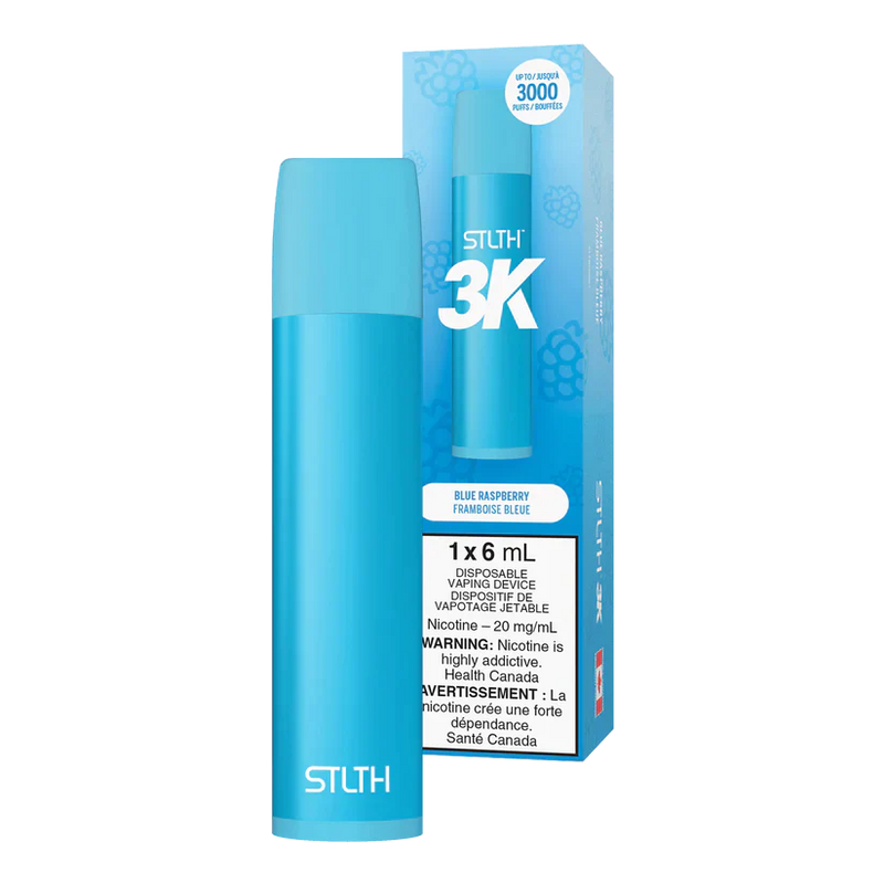 STLTH 3K - Blue Raspberry 2% / 5%  Jetable  xvape.ma Maroc.