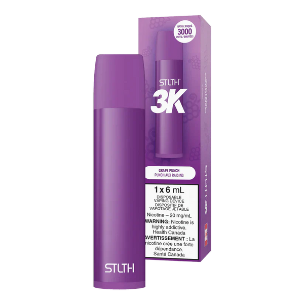 STLTH 3K - Grape Punch 2% / 5%  Jetable  xvape.ma Maroc.
