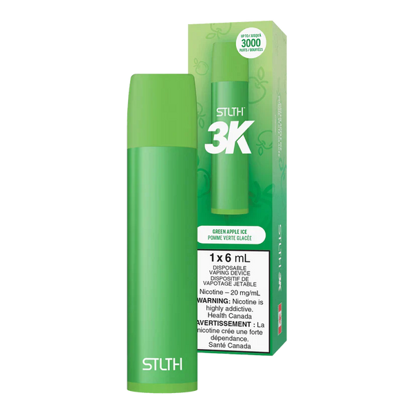 STLTH 3K - Green Apple Ice 2% / 5%