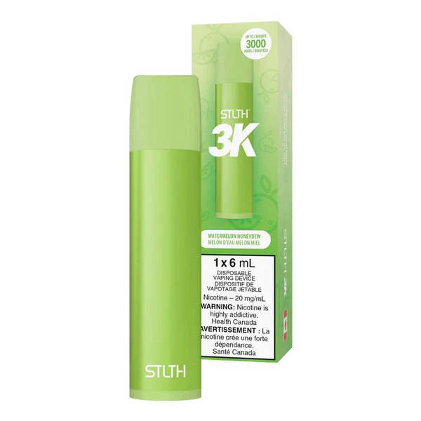 STLTH 3K - Watermelon Honeydew 2% / 5%  Jetable  xvape.ma Maroc.