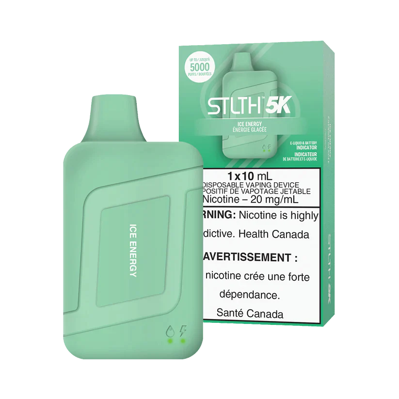 STLTH 5K - Ice Energy (Hype Ice) 5%  Jetable  xvape.ma Maroc.