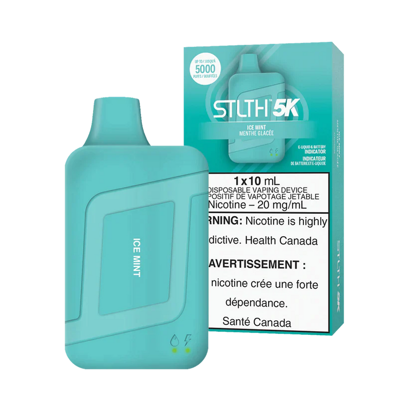 STLTH 5K - Ice Mint 5%  Jetable  xvape.ma Maroc.