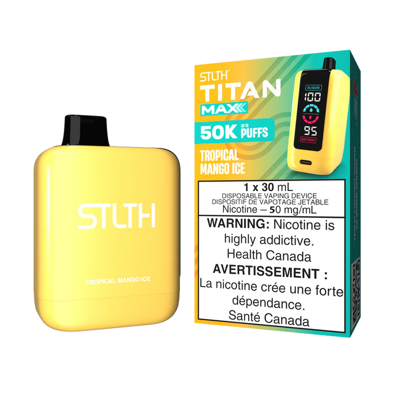 STLTH TITAN MAX 50K - Tropical Mango Ice - 5%  Jetable  xvape.ma Maroc.