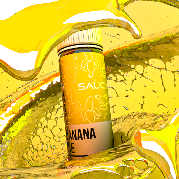 Saucy Banana Ice 60ml  E-liquide premium  xvape.ma Maroc.