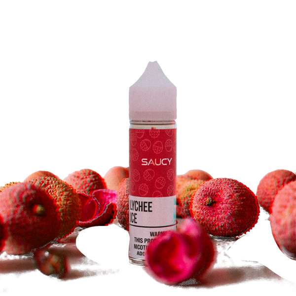 Saucy Lychee Ice 60ml  E-liquide premium  xvape.ma Maroc.