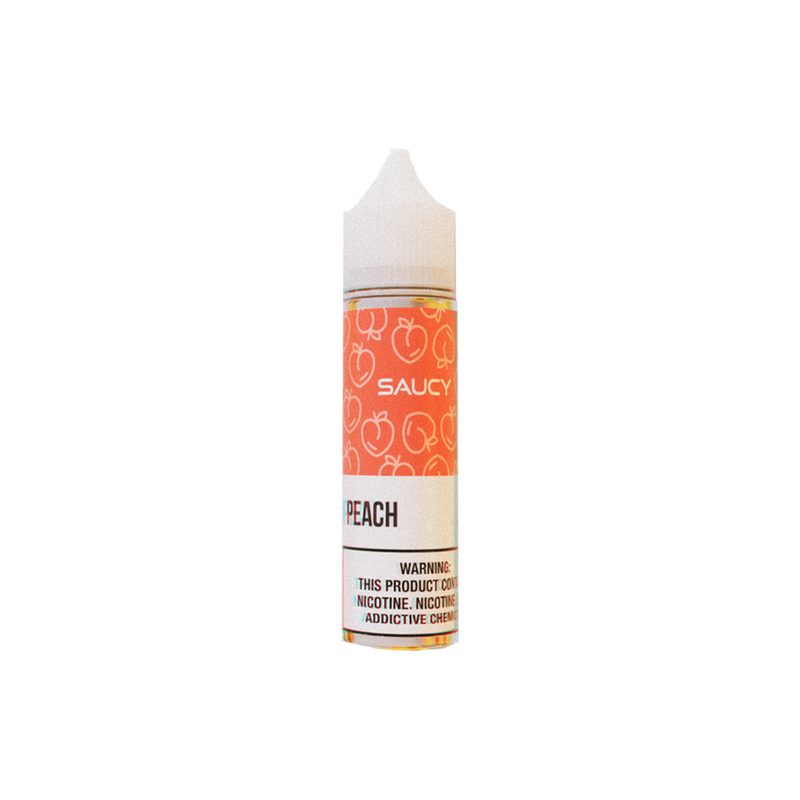 Saucy Peach 60ml  E-liquide premium  xvape.ma Maroc.