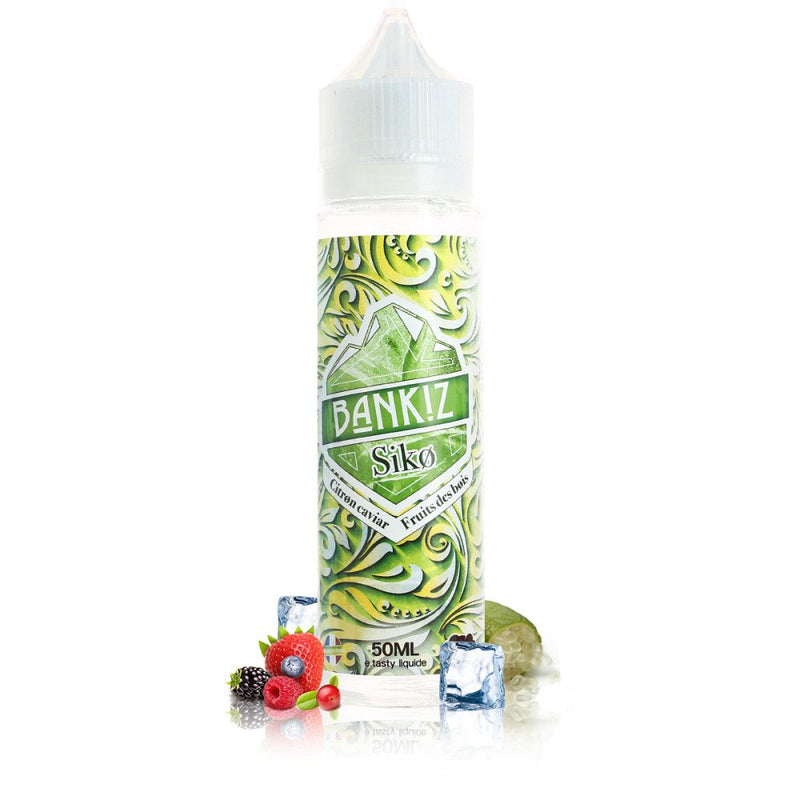 Siko Citron Caviar - Fruits des Bois - Bankiz 60ml  E-liquide premium  xvape.ma Maroc.