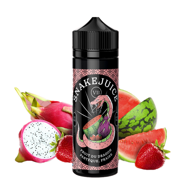 Snake Juice 100ml - Fruit Du Dragon Pasteque Fraise - 3mg  E-liquide premium  xvape.ma Maroc.