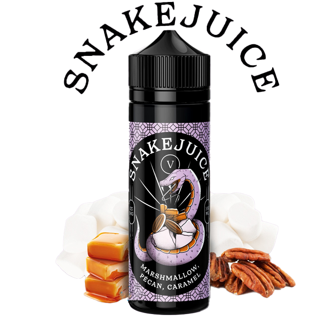 Snake Juice 100ml - Marshmallow Pecan Caramel - 3mg  E-liquide premium  xvape.ma Maroc.