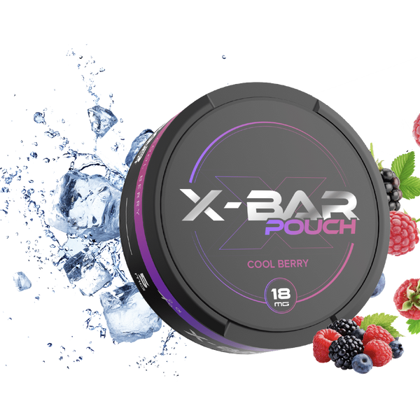Snus x-bar Pouch Crystal Mint 18mg  Nicotine Pouches  xvape.ma Maroc.