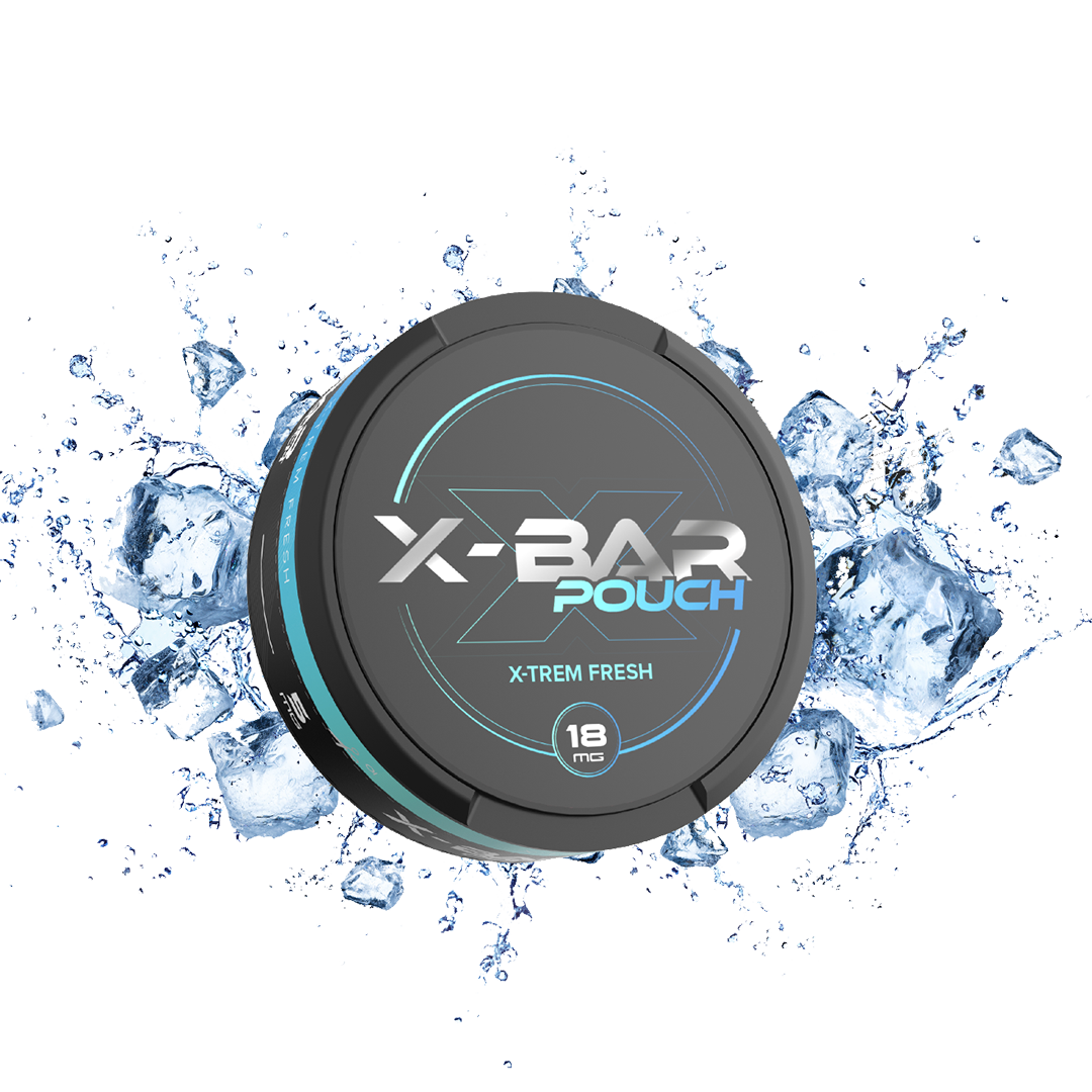 Snus x-bar Pouch X-Trem Fresh 18mg  Nicotine Pouches  xvape.ma Maroc.