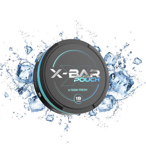 Snus x-bar Pouch X-Trem Fresh 18mg  Nicotine Pouches  xvape.ma Maroc.