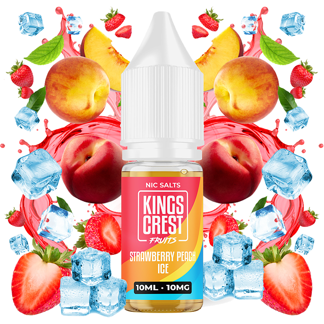 Strawberry Peach Ice Salts 10 ml by Kings Crest Fruits