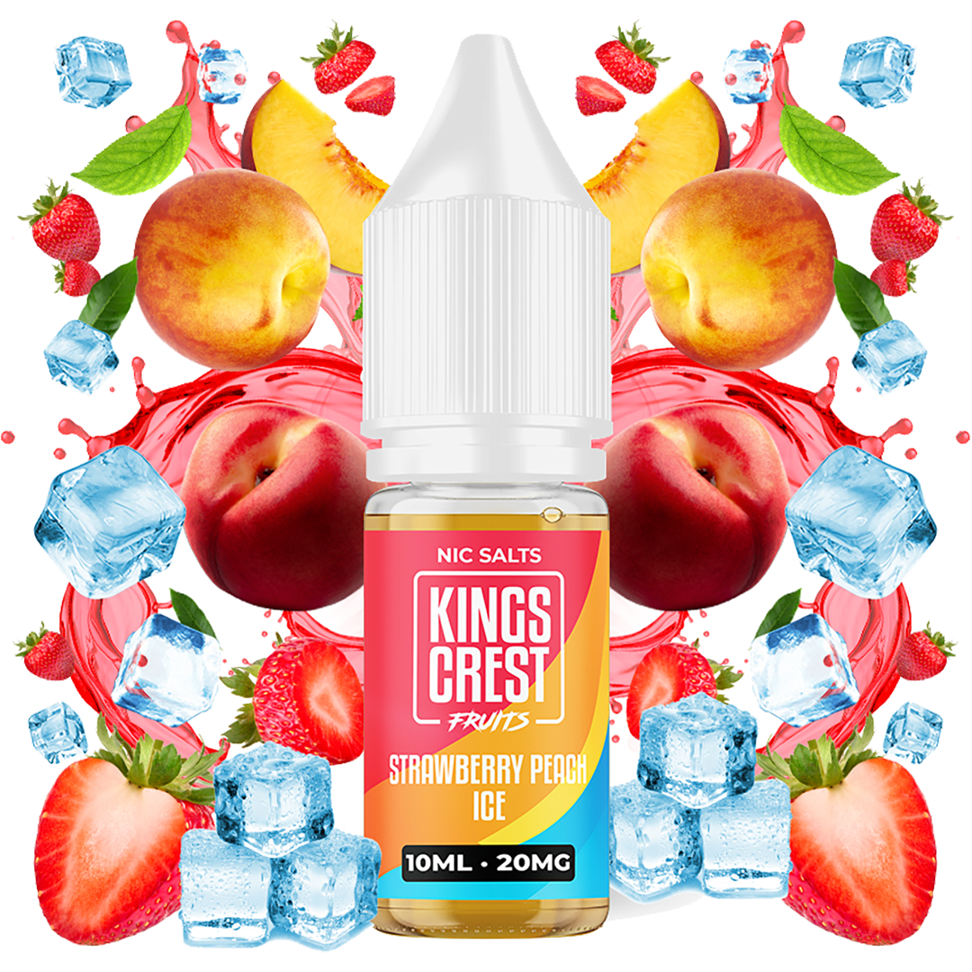 Strawberry Peach Ice Salts 10 ml by Kings Crest Fruits