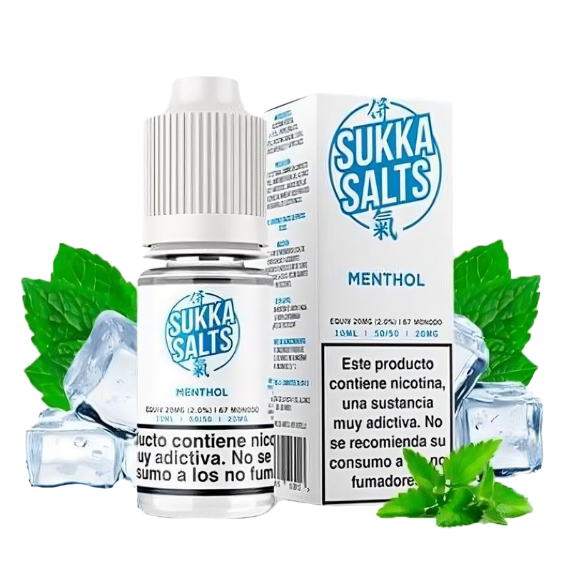 Sukka salt menthol 10ml  Salt Nicotine  xvape.ma Maroc.