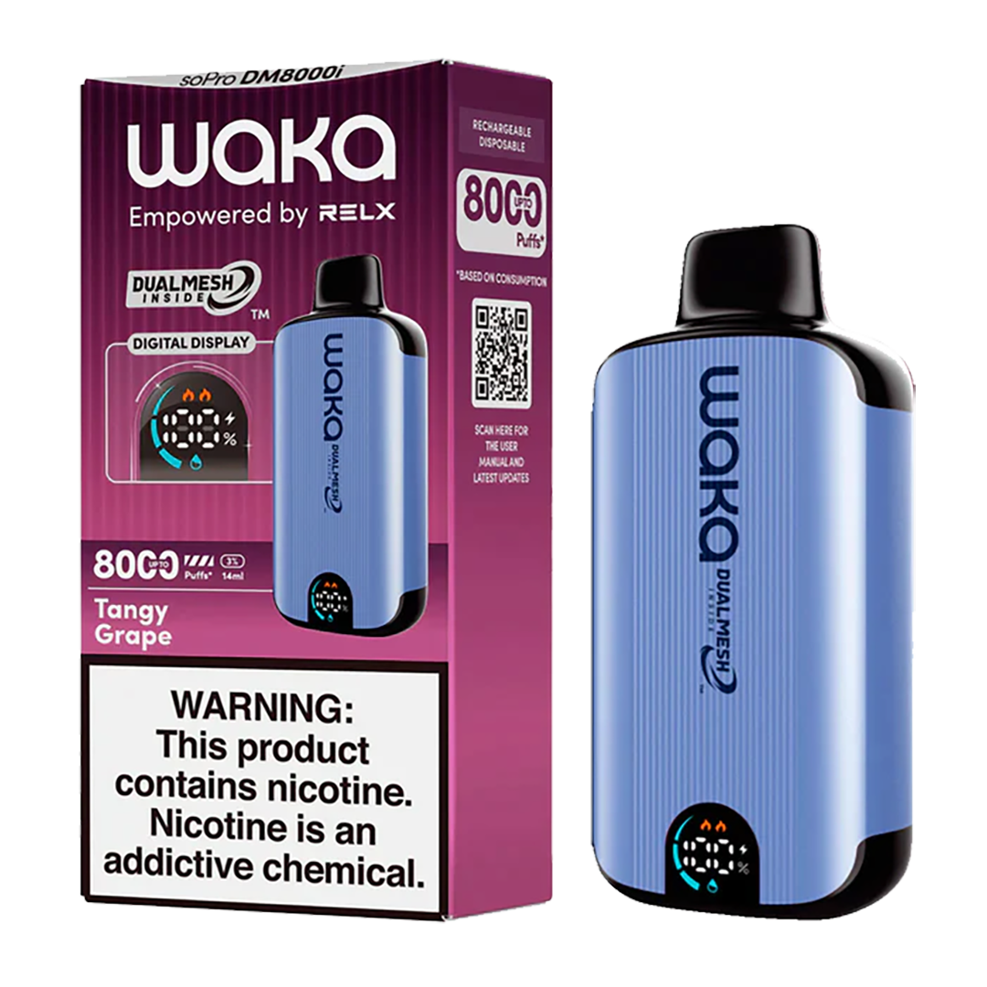 Waka - soPro DM8000i - Tangy Grape 5%  Jetable  xvape.ma Maroc.