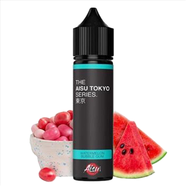 The aisu tokyo Watermelon Bubble Gum 60ml  E-liquide premium  xvape.ma Maroc.