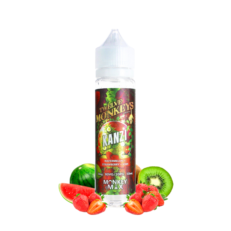 Twelve Monkeys Kanzi Monkey Mix 60 ml  E-liquide premium  xvape.ma Maroc.