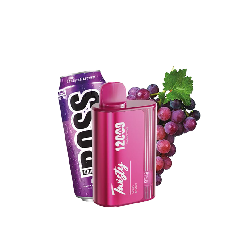 Twisty 12000 Puffs - Grape Energy - 2% / 5%