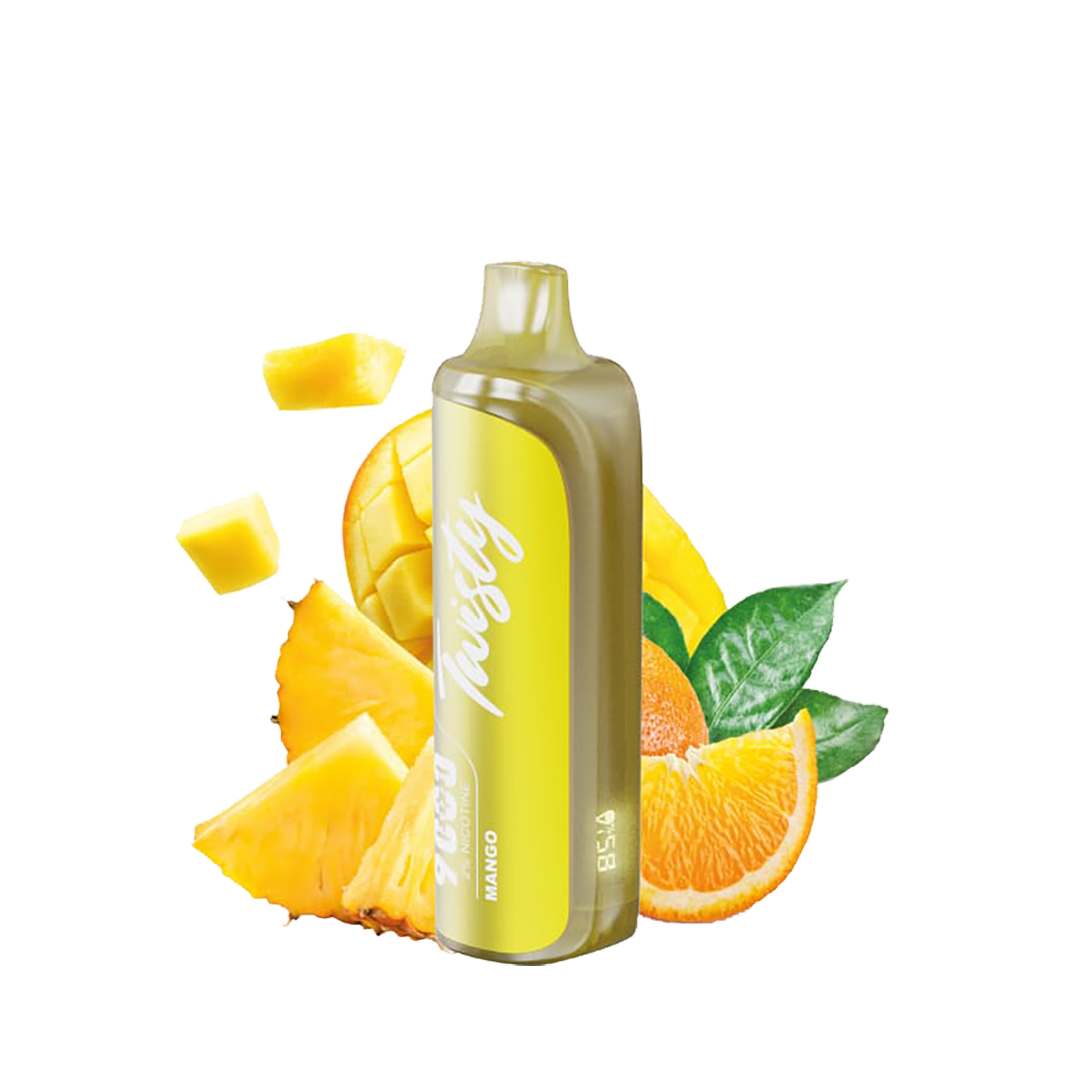 Twisty 9000 Puffs - Mango  - 2% / 5%  Jetable  xvape.ma Maroc.