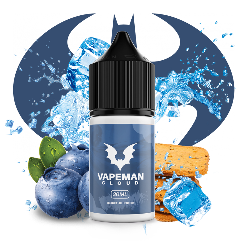 Vapemane Biscuit Blueberry 30ml  E-liquide premium  xvape.ma Maroc.