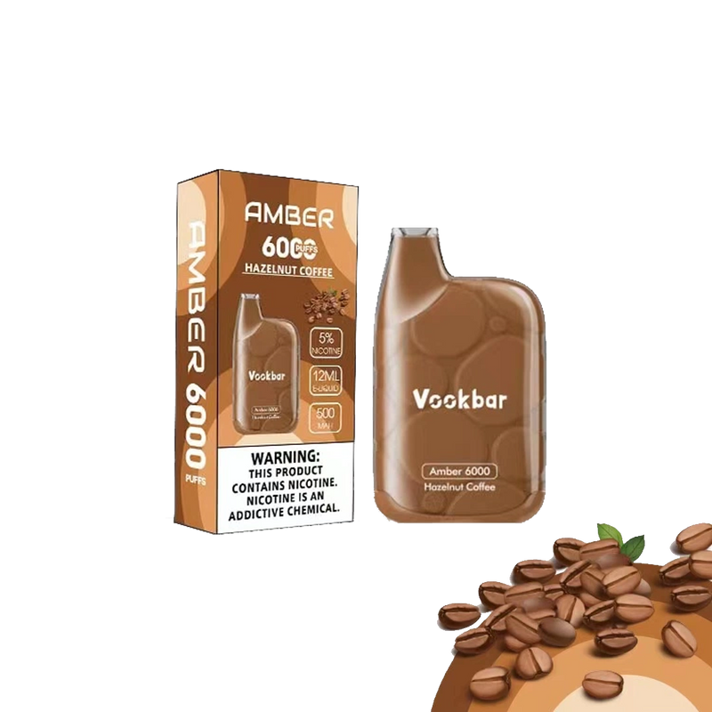 VOOKBAR Amber - Hazelnut Coffee - 6000 Taffs 5%