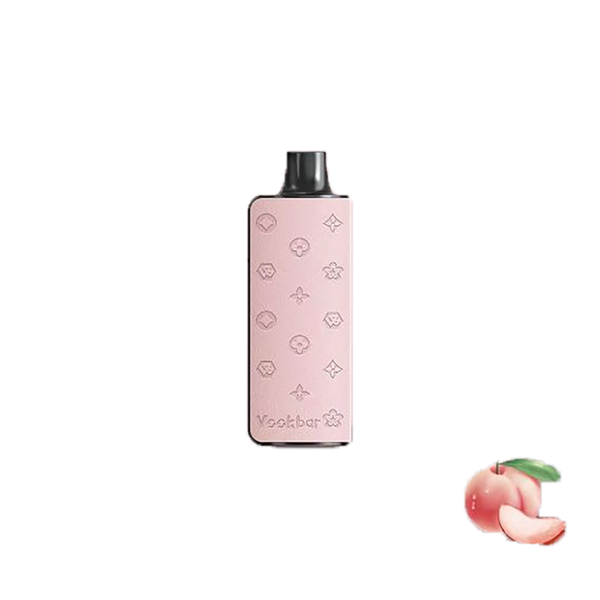 VOOKBAR Luxes - Peach - 8000 Taffs 5%  Jetable  xvape.ma Maroc.