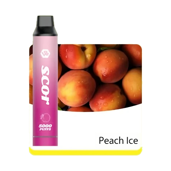 VOOKBAR SCOR - Peach Ice - 5000 Taffs 5%