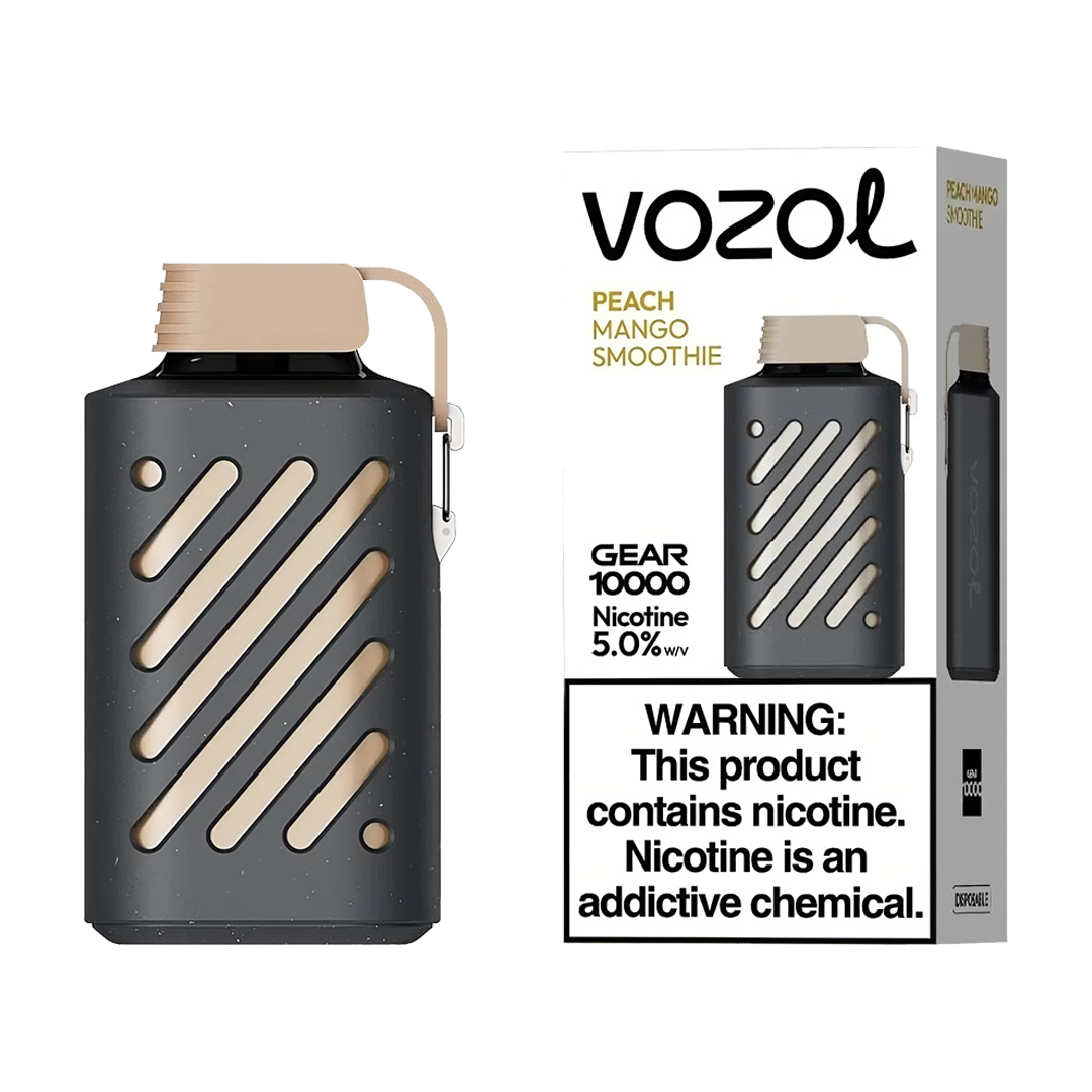 VOZOL Gear 10000 puffs - Peach Mango Smoothie  Jetable  xvape.ma Maroc.