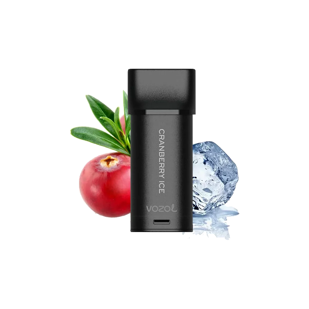 VOZOL Switch 700 Pod - Cranberry Ice  Cartouches Pré-Remplies  xvape.ma Maroc.
