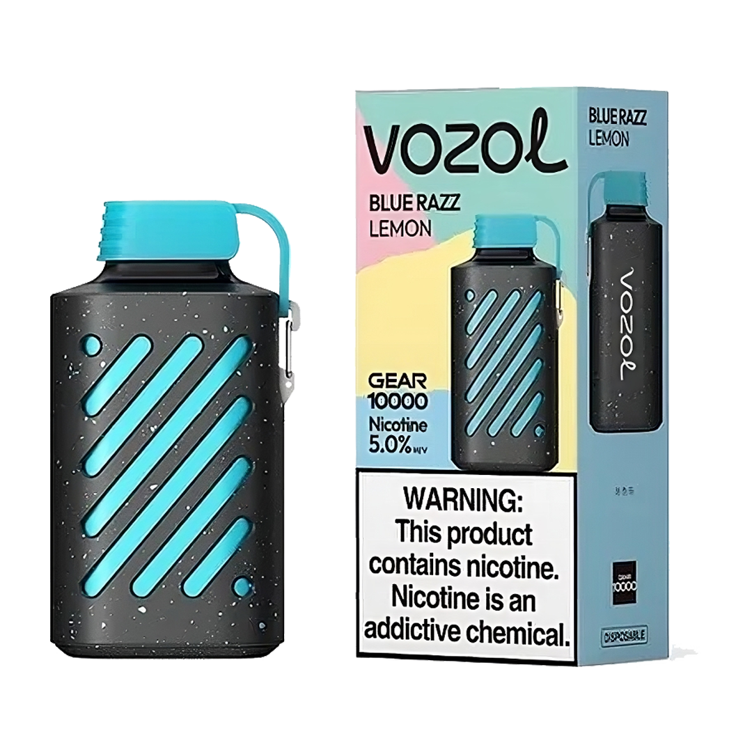 VOZOL Gear 10000 puffs - Blue Razz Lemon  Jetable  xvape.ma Maroc.