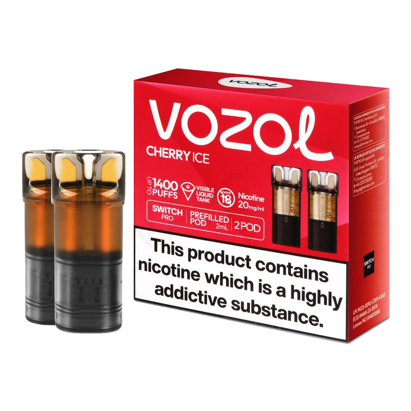 VOZOL Switch 700 Pod - Cherry Ice  Cartouches Pré-Remplies  xvape.ma Maroc.