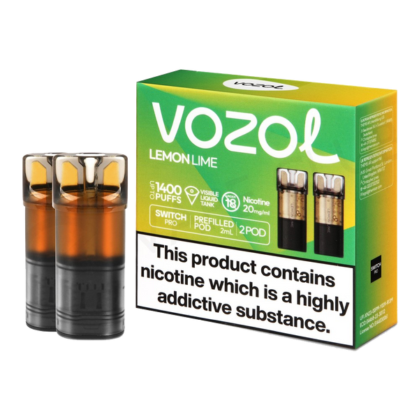 VOZOL Switch 700 Pod - Lemon Lime  Cartouches Pré-Remplies  xvape.ma Maroc.